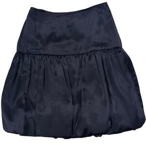 GRETA Bubble Mini Skirt Black Luxury Feminine City Chic LBS, size 8